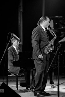 René Urtreger et Peter King, Jazz Middelheim, Anvers, 13 aot 1993 © Jacky Lepage