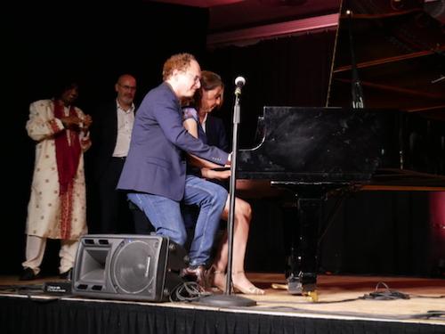 Christophe Benz et Marie de Boysson (p), Jazz'N Boogie, Tint&eacute;niac, 13 juin 2025 &copy; J&eacute;r�me Partage