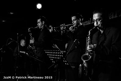 Gilles Seemann, Philippe Pilon, Fabien Mary, Esaie Cid, Petit Journal Montparnasse, 2015 © Patrick Martineau