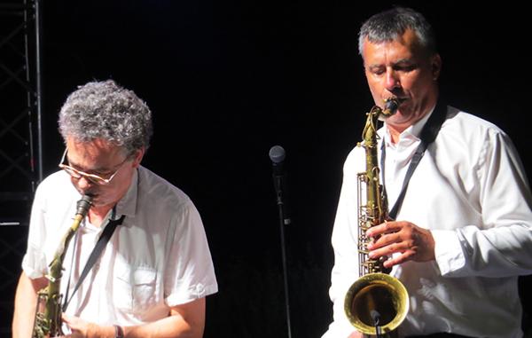 Olivier Defa�s et David Sauzay (ts), St-Rapha�l, 12 ao�t 2024 &copy; J&eacute;r�me Partage