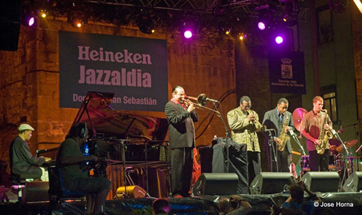 McCoy Tyner, Steve Turre, Wallace Roney, Donald Harrison, Eric Alexander, San Sebastián 2006 © Jose Horna