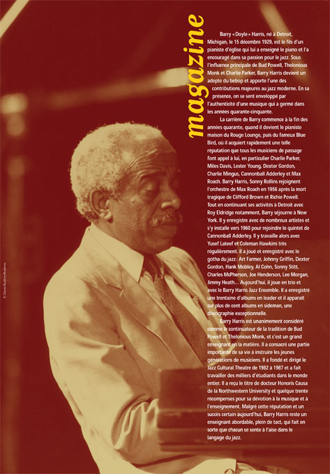 L'ouverture de l'interview dans Jazz Hot n°601, 2003 L'ouverture de l'interview dans Jazz Hot n°601, 2003