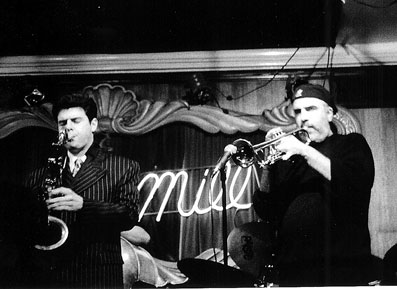 Frank Catalano et Randy Brecker © photo X, Collection Frank Catalano by courtesy