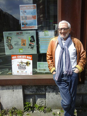 Jean-Marie Haquier devant la Jazz Station © Yves Sportis