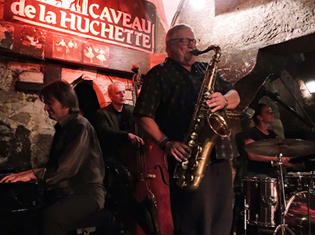 Philippe Milanta, Dominique Lemerle, Pierre-Louis Cas, Julie Saury, La Huchette, Paris, 9 aot 2018 © Jérme Partage