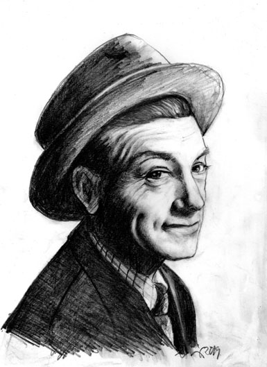 Hoagy Carmichael, dessin © Sandra Miley Hoagy Carmichael, dessin © Sandra Miley