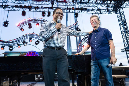 Herbie Hancock et Chick Corea, Jazz  Juan, 2015 © Umberto Germinale/Phocus