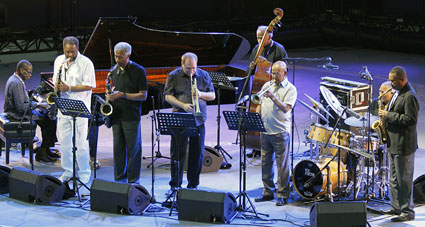 George Cables, Chico Freeman, Billy Harper, David Weiss, Cecil McBee, Eddie Henderson, Donald Harrison, Billy Hart, Jazz  Vienne 2015 © Pascal Kober