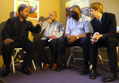 Eric Reed, Kenny Barron, Mulgrew Miller, Benny Green, Conférence de presse, Jazz  Vienne 2012 © Pascal Kober