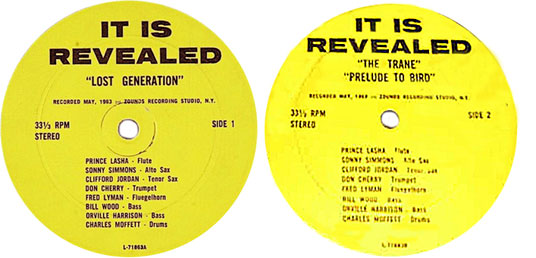 1963. Collectif, It Is Revealed, Zound Recording 1963. Collectif, It Is Revealed, Zound Recording