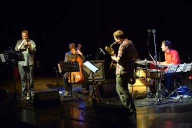 Russ Johnson-Ken Vandermark Quartet © Gianfranco Rota by Courtesy of Bergamo Jazz