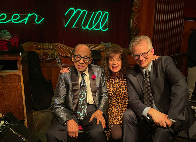 George Freeman, Joanie Pallatto, Mike Allemana au Green Mill © photo X, by courtesy of Joanie Pallatto/Southport Records