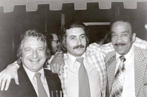 Maxim Saury et Alain Bouchet avec Buck Clayton, Nice, 1976 &copy; Photo X, Collection Alain Bouchet by courtesy of Jean-Fran�ois Bouchet d'Angely