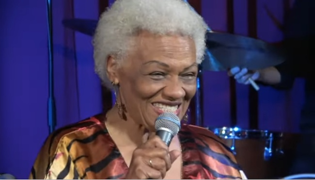 Barbara Morrison en 2020, image extraite de YouTube