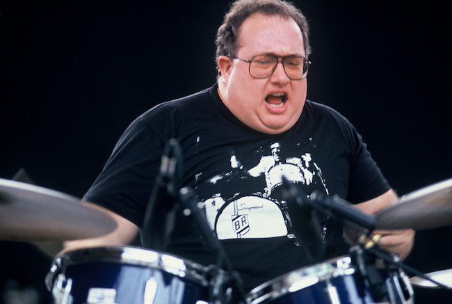 Duffy Jackson avec le big band d'Illinois Jacquet, Jazz  Vienne, 1993 © Pascal Kober