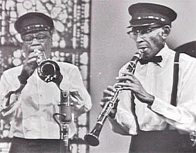 Punch Miller et George Lewis, 1963, extrait d'un enregistrement vidéo