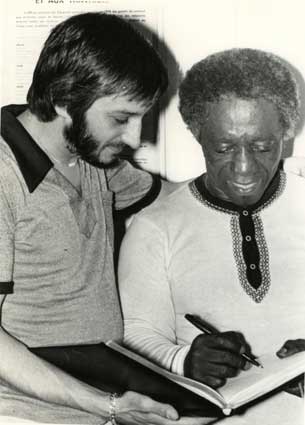 Jazzland 1976, jean-Marie avec Art Blakey ©Jacques Joris Jazzland 1976, jean-Marie avec Art Blakey ©Jacques Joris