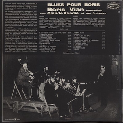 LP 1943/1945. Blues pour Boris, Epic 2427