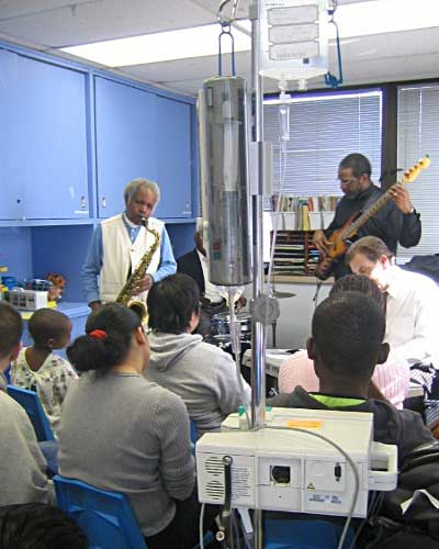 Harold Ousley, Jazz in hospitals, New York City © photo X, by courtesy of JFA Harold Ousley, Jazz in hospitals, New York City © photo X, by courtesy of JFA