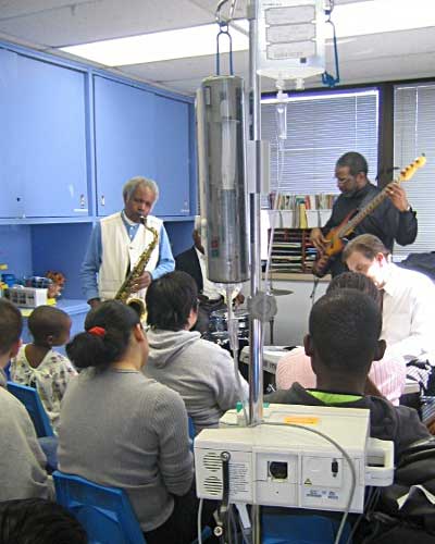 Harold Ousley, Jazz in hospitals, New York City © photo X, by courtesy of JFA