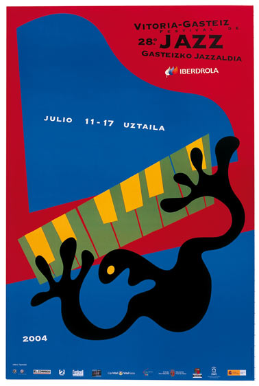 L'affiche de l'édition 2004 du festival de Jazz de Vitoria-Gasteiz