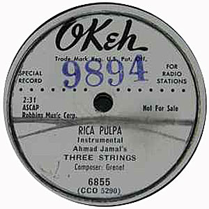 1951. Ahmad Jamal's Three Strings, Okeh 6855