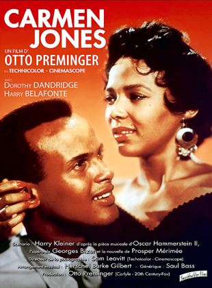 Carmen Jones d'Otto Preminger, affiche  la ressortie en 1981