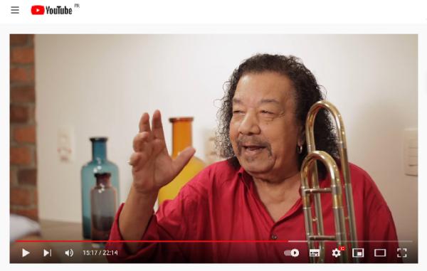 Un café à la maison avec Raul de Souza et Nelson Faria, 2017, image extraite de YouTube Un café à la maison avec Raul de Souza et Nelson Faria, 2017, image extraite de YouTube