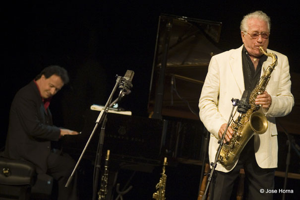 Iaki Salvador et Pedro Iturralde, Festival de Jazz de San Sebastin, 2007 © Jose Horna