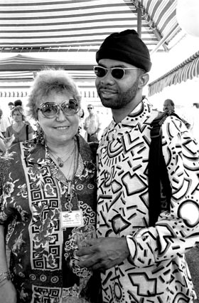 Simone Ginibre et Kenny Garrett, Grande Parade du Jazz 1992 © John Beake by Courtesy Simone Ginibre et Kenny Garrett, Grande Parade du Jazz 1992 © John Beake by Courtesy