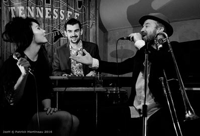 Brisa Roché, César Pastre et Paddy Sherlock, le Tennessee, Paris, novembre 2016 © Patrick Martineau