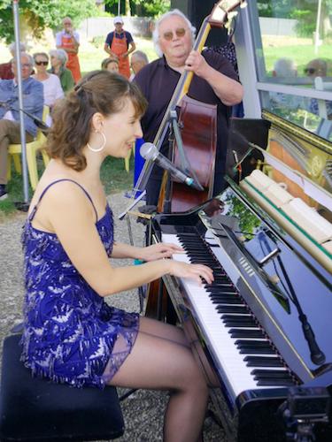 Cili Marsall (p,voc) et Gilles Chevaucherie (b), Jazz'N Boogie, Tint&eacute;niac, 13 juin 2026 &copy; J&eacute;r�me Partage