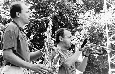 Frank Wrascotte, Jean-Marie Hurel, Villeneuve, 1995 © Lisiane Laplace