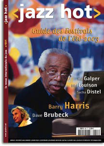 Barry Harris en couverture de Jazz Hot, n 601-juin 2003 