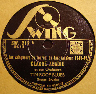 78T 1945-1946. Claude Abadie et son orchestre, Swing 212 78T 1945-1946. Claude Abadie et son orchestre, Swing 212