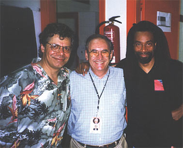 Iaki Aua entre Chick Corea et Bobby McFerrin © photo X by courtesy of Iaki Aua