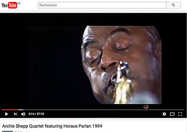 Archie Shepp et Horace Parlan Steam sur YouTube