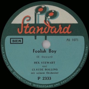 1948. Rex Stewart, Foolish Boy 1948. Rex Stewart, Foolish Boy