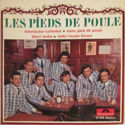 45T 1966. Les Pieds de Poule, Winchester Cathedral, Polydor