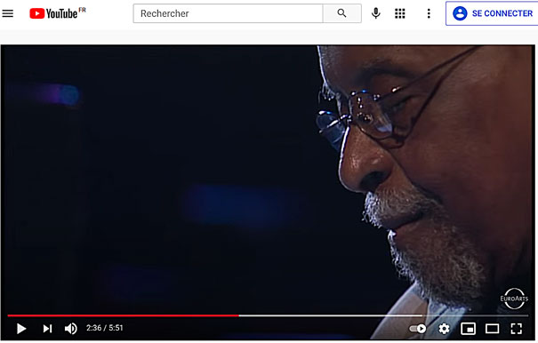 2002, Junior Mance interprte Georgia on My Mind, Stuttgart © YouTube