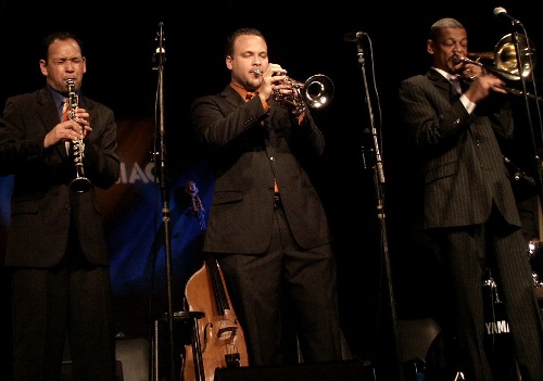 Evan Christopher, Mark Braud, Lucien Barbarin, Marciac, 24 mars 2006 © Lisiane Laplace