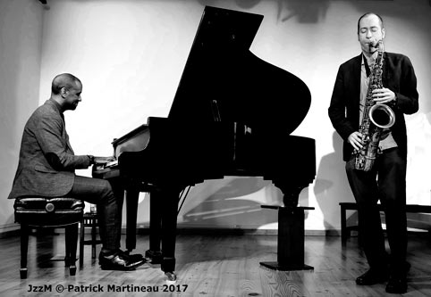 Danny Grissett et Jérme Sabbagh, Passage de la Main d'Or, Paris, avril 2017 © Patrick Martineau