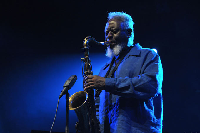 Pharoah Sanders au Festival Jazz Middelheim, aot 2008, Anvers © Jacky Lepage 