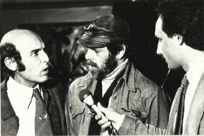Paolo Piangiarelli, Phil Woods e un gionalista in Perugia il 12 Novembre 1980 © Carlo Pieroni by courtesy