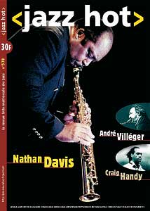 Nathan Davis, couverture de Jazz Hot n°578, mars 2001