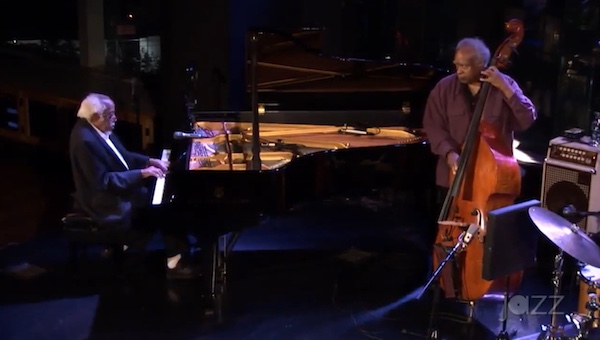 Barry Harris (p) et Ray Drummond (b), Dizzy's Club, New York, 2019, image extraite de YouTube
