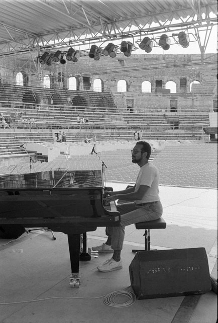 Stanley Cowell, Arnes de Nmes, 11e International Festival de Jazz, 22 juillet 1986 © Ellen Bertet 