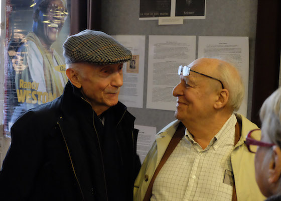 Roger Paraboschi et Claude Bolling à la fête des 80 ans de Jazz Hot, Fond'action Boris Vian, Cité Véron, Paris, 28 mars 2015 © Ellen Bertet Roger Paraboschi et Claude Bolling à la fête des 80 ans de Jazz Hot, Fond'action Boris Vian, Cité Véron, Paris, 28 mars 2015 © Ellen Bertet