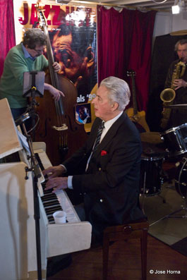 David Herridge et Jean-Claude Bénéteau, les 80 ans de Jazz Hot, 28 mars 2015, Paris © photo Jose Horna