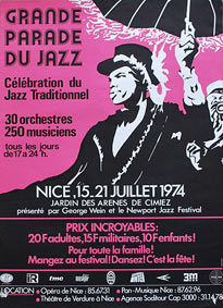 Affiche de la Grande Parade du Jazz 1974 Affiche de la Grande Parade du Jazz 1974